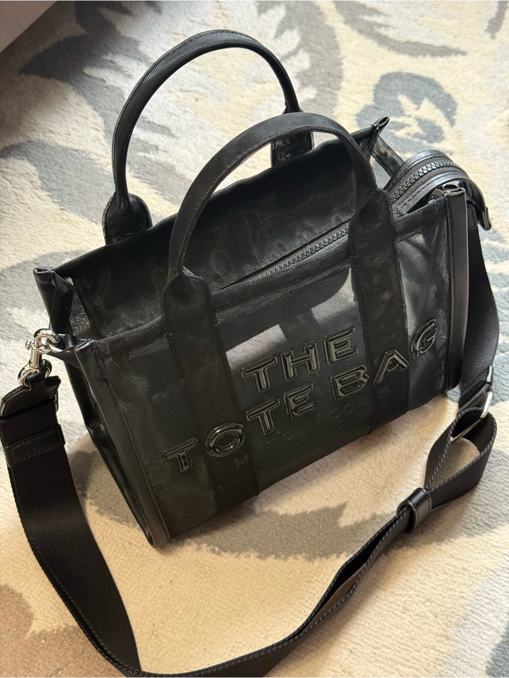 Marc Jacobs Black Nylon Crossbody Bag with Interior Pocket - Picture 8 of 9